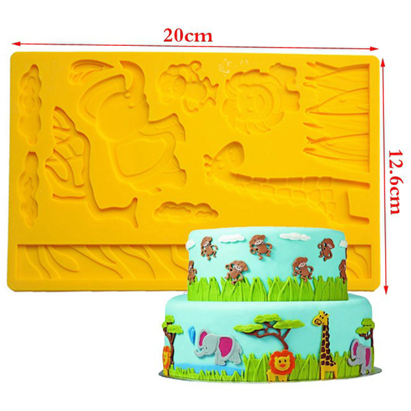 3D Lace Zoo Silicone Embossing Mould