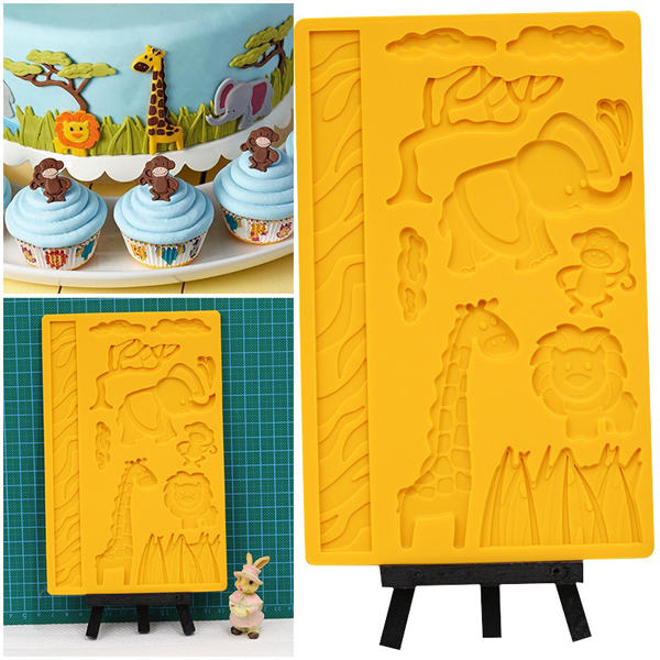 3D Lace Zoo Silicone Embossing Mould