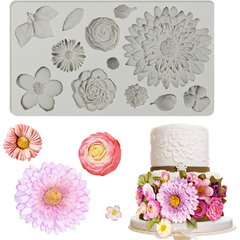 Buttercream Flowers Silicone Mold