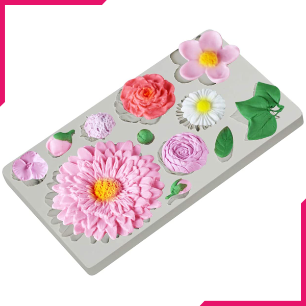 Buttercream Flowers Silicone Mold