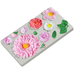 Buttercream Flowers Silicone Mold