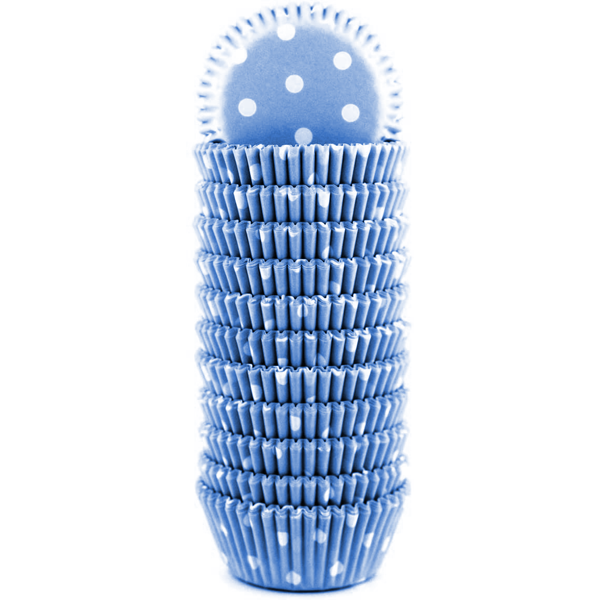 Blue Dot Mini Cupcake Liners 200pcs