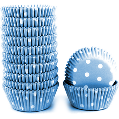 Blue Dot Mini Cupcake Liners 200pcs