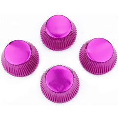 Aluminum Foil Cupcake Liner Pink 100Pcs