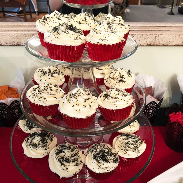 Aluminum Foil Cupcake Liner Red 100Pcs