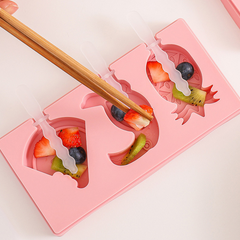 3 Cavity Ice Cream Popsicle Silicone Mold