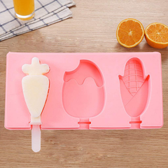 3 Cavity Popsicle Ice Cream Silicone Mold