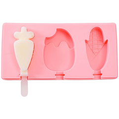 3 Cavity Popsicle Ice Cream Silicone Mold