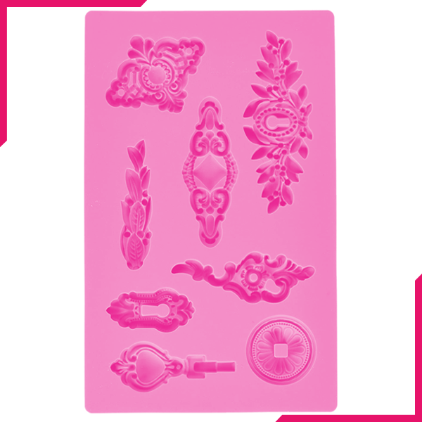 Art Decor Silicone Fondant Mold - Keyholes