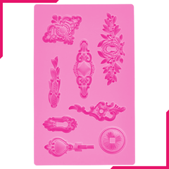 Art Decor Silicone Fondant Mold - Keyholes