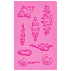 Art Decor Silicone Fondant Mold - Keyholes