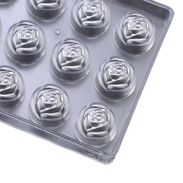 Acrylic Chocolate Mold Rose Flower