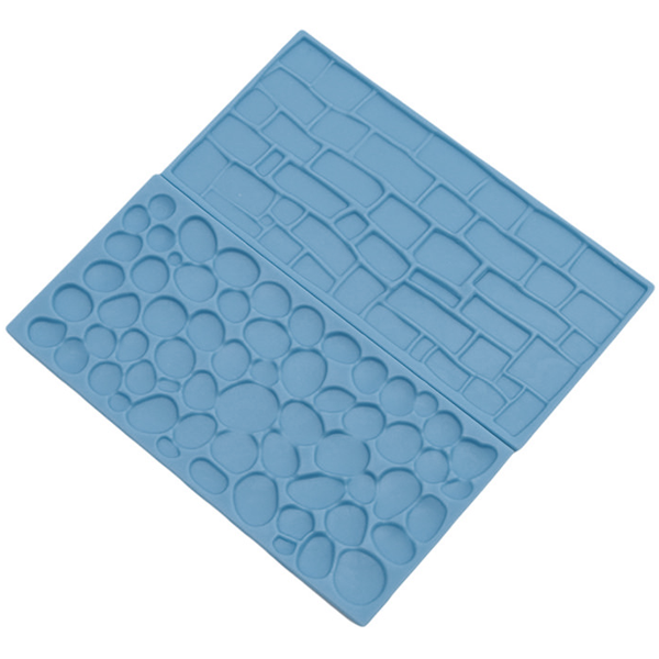 Brick Wall Embossing Lace Stamp 2Pcs