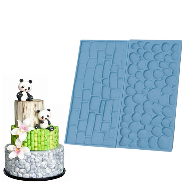 Brick Wall Embossing Lace Stamp 2Pcs