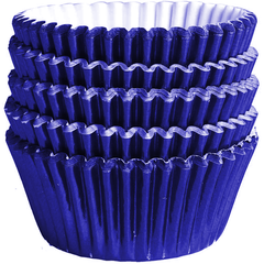 Aluminum Foil Cupcake Liner Navy Blue 100Pcs