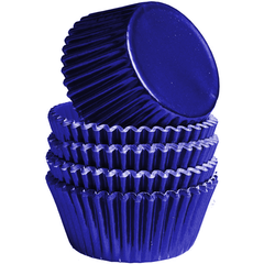 Aluminum Foil Cupcake Liner Navy Blue 100Pcs