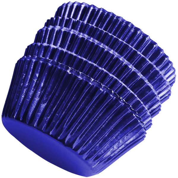Aluminum Foil Cupcake Liner Navy Blue 100Pcs