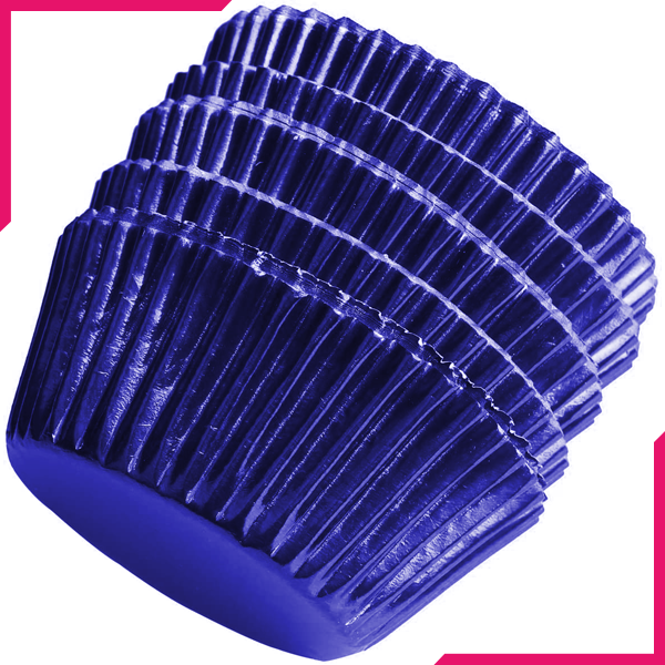 Aluminum Foil Cupcake Liner Navy Blue 100Pcs