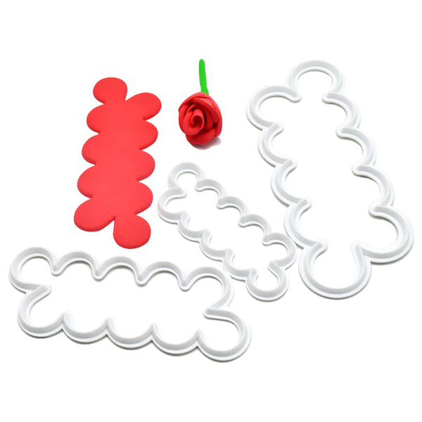 Cake Gumpaster Easiest Rose Cutter 3Pcs Set