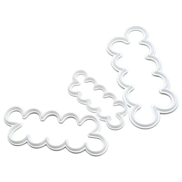 Cake Gumpaster Easiest Rose Cutter 3Pcs Set