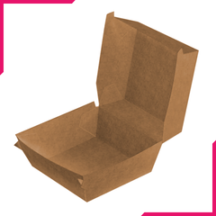 Brown Burger Box