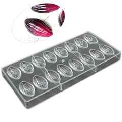 Acrylic Chocolate Mold Cocoa Bean Shaped