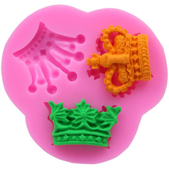 3D Crown Silicone Mold 3 Cavity