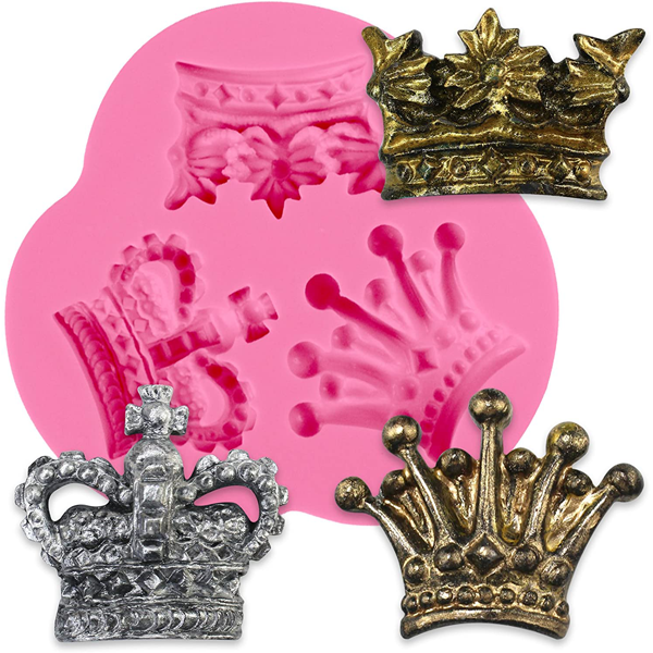 3D Crown Silicone Mold 3 Cavity