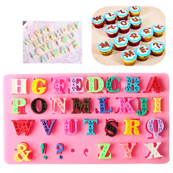 Alphabet & Symbols Silicone Mold