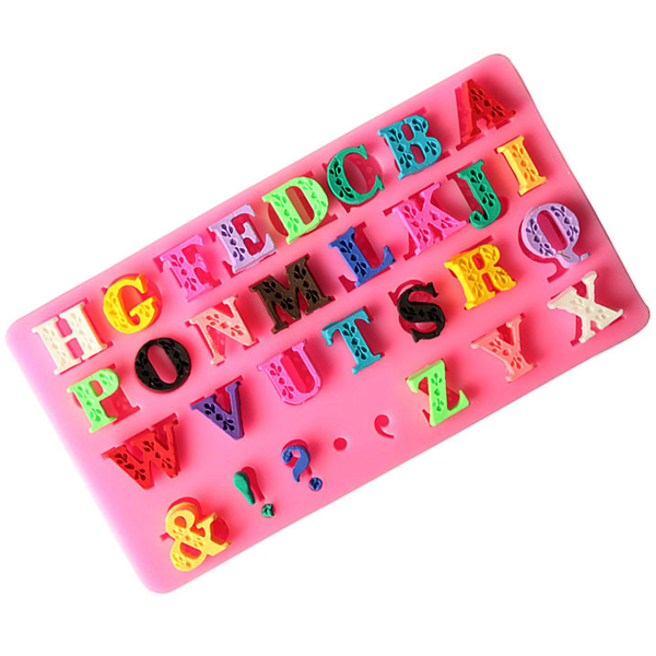 Alphabet & Symbols Silicone Mold