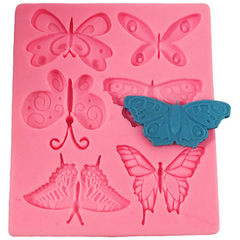Butterfly Silicone Mold 6 Cavity