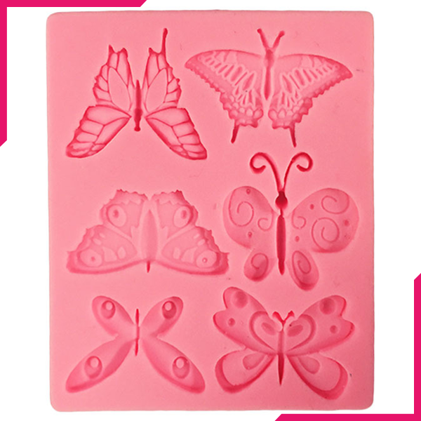 Butterfly Silicone Mold 6 Cavity