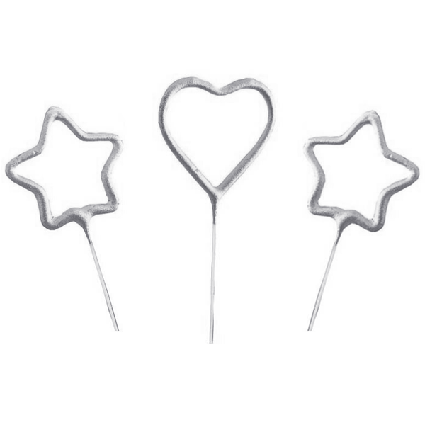 Birthday Candles Heart & Stars