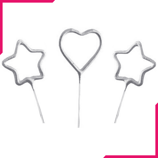 Birthday Candles Heart & Stars