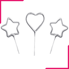 Birthday Candles Heart & Stars