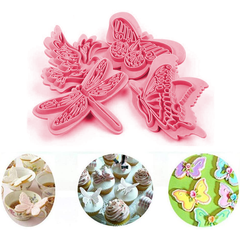 Butterfly Fondant Stamp 4pcs