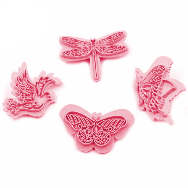Butterfly Fondant Stamp 4pcs