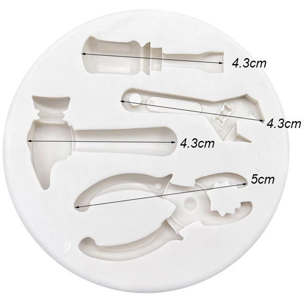 3D Hammer Pliers Wrench Silicone Mold