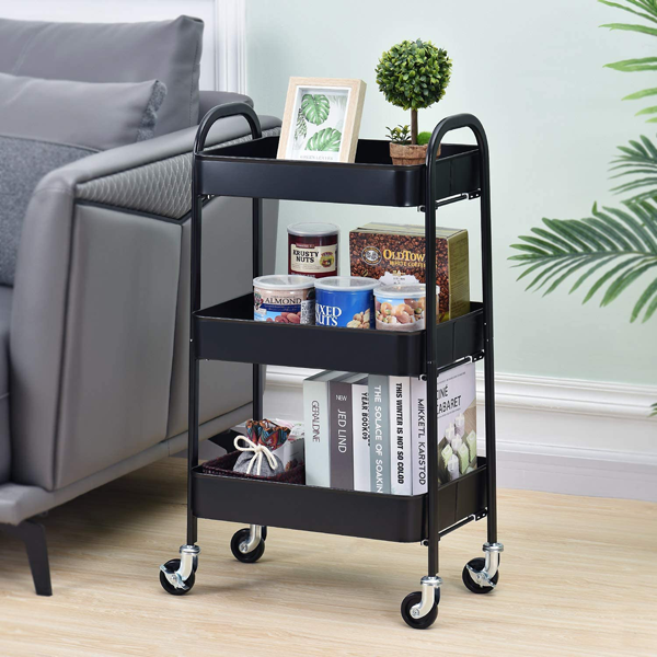 3 Compartment Kitchen Trolley