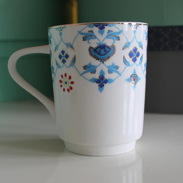 Angela Cup & Saucer Set - Blue Flowers