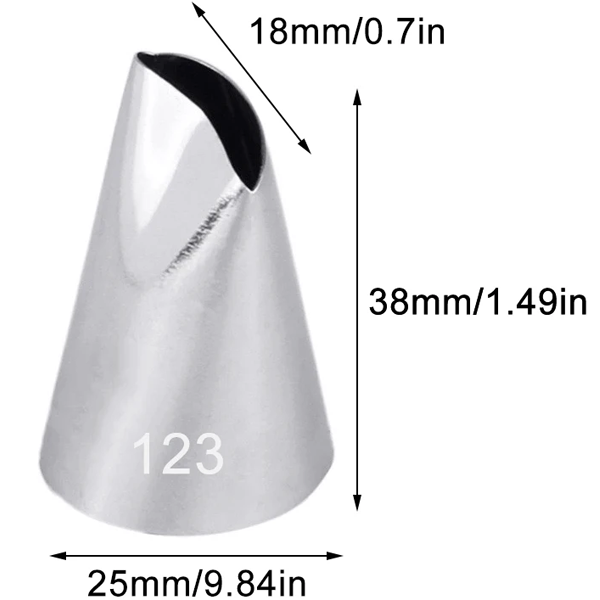 123 Icing Nozzle Stainless Steel