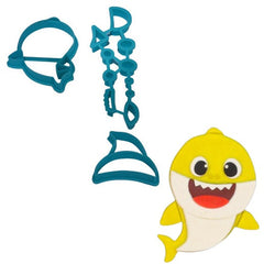 Baby Shark Fondant Cutter Set Plastic