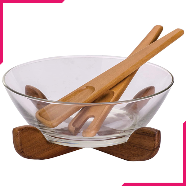 Billi Wooden Salad Bowl Set