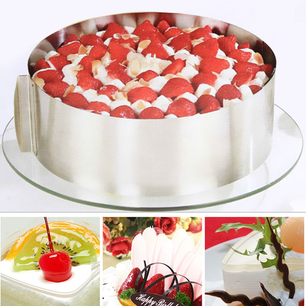 6"-12" Stainless Steel Adjustable Cake Ring