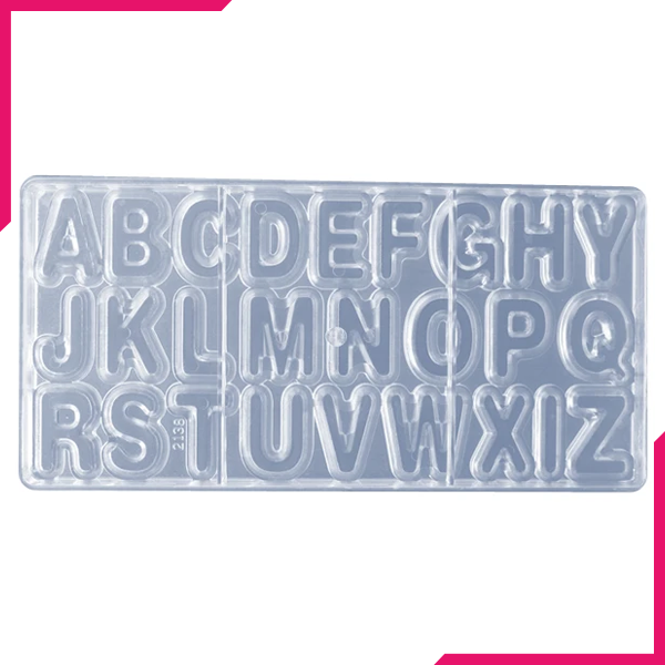Cake Decor 26 Cavity Alphabet Shape Polycarbonate Chocolate Mold