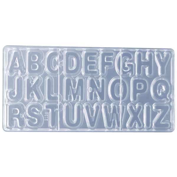 Cake Decor 26 Cavity Alphabet Shape Polycarbonate Chocolate Mold