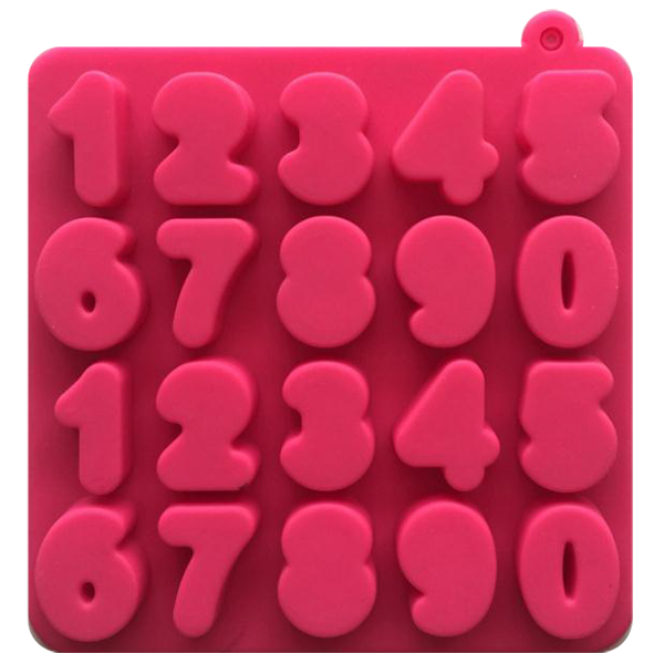 0 to 9 Digital Number Shape Silicone Ice Cube Tray Mold