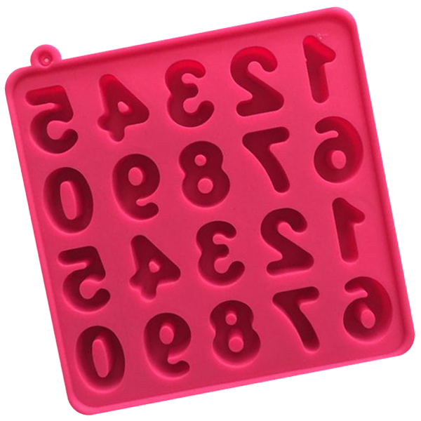 0 to 9 Digital Number Shape Silicone Ice Cube Tray Mold