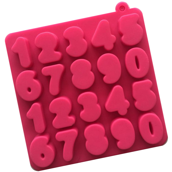 0 to 9 Digital Number Shape Silicone Ice Cube Tray Mold
