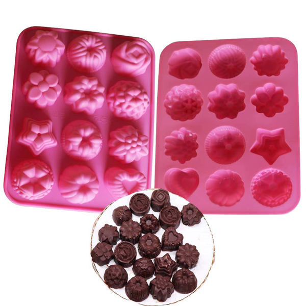 12 Cavity Silicone Flower Mold